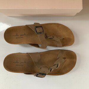 Mila Paoli BrownLeather Sandals Women's 10